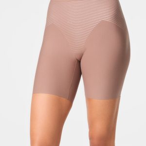 SPANXshape?  Invisible Supima? Cotton Mid-Thigh Short | Cafe Au Lait