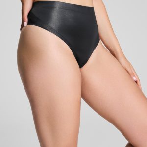 SPANXshape?  LuxeShine Thong | Very Black Shimmer