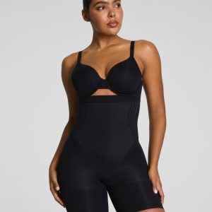 SPANXsculpt?  GoFigure High-Waisted Mid-Thigh Short | Very Black