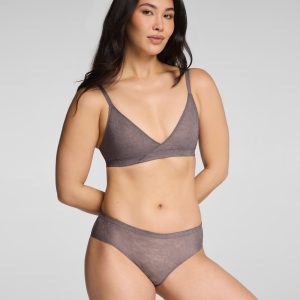 SPANXsupersmooth?  Day to Date Night Lace Bralette | Granite