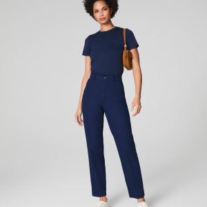 SPANXsupersmooth?  Stretch Twill Slim Straight Pant | Timeless Navy