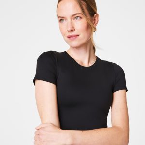 SPANXsmooth?  Jersey Crewneck Tee | Classic Black