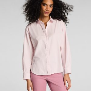 SPANX? Poplin Oversized Button-Up Shirt | Powder Blush