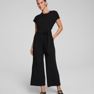 SPANX? AirEssentials Tie Waist Jumpsuit | Very Black
