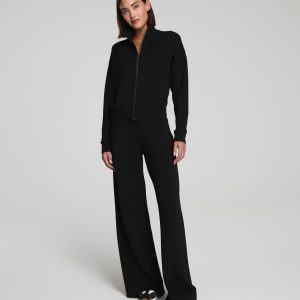 SPANX AirEssentials? Wide Leg Track Pant | Very Black