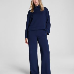 SPANX AirEssentials? Zero Waistband Wide Leg Pant | Timeless Navy