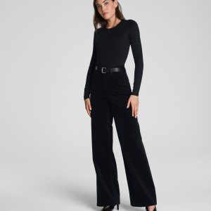 SPANXshape?  Authentic 360 Corduroy Wide Leg | Classic Black
