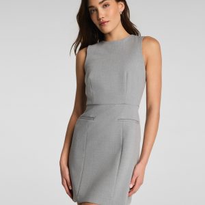 SPANX? WellSuited Sleeveless Crewneck Mini Dress | Heather Grey