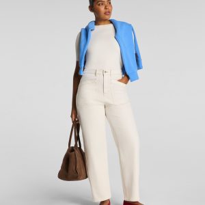 SPANXshape?  Authentic 360 Utility Barrel Leg Jeans | Alabaster