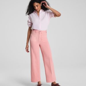 SPANXshape?  Authentic 360 Cropped Wide Leg Jeans with Patch Pockets | Nautilus