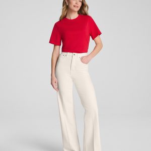 SPANXshape?  Authentic 360 Wide Leg Jeans | Alabaster