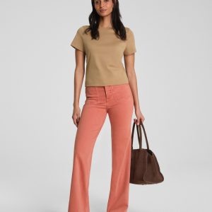 SPANXshape?  Authentic 360 Easy Flare Jeans with Patch Pockets | Clay