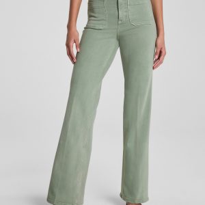 SPANXshape?  Authentic 360 Easy Flare Jeans with Patch Pockets | Sage Brush