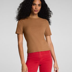 SPANX? Ribbed Knit Crewneck Tee | Maplewood