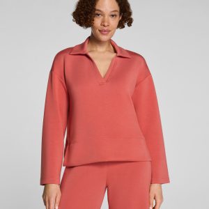 SPANX AirEssentials? Long Sleeve Polo Top