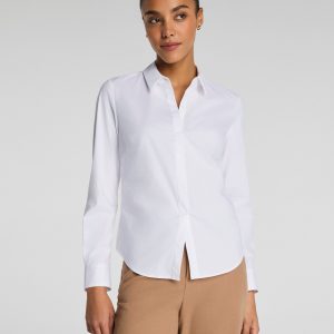 SPANX? Poplin No-Gape Tailored Button Down | Classic White