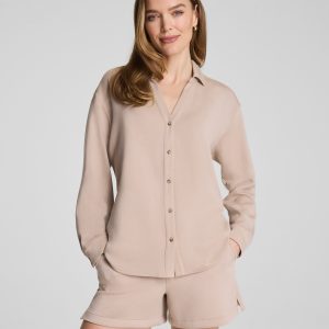 SPANX? AirEssentials? Oversized Button Down  | Dune