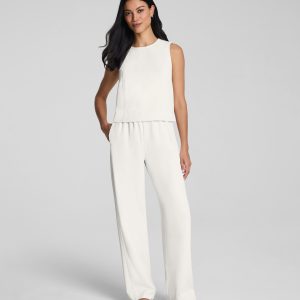 SPANX? CarryOn Straight Leg Pant | Ivory
