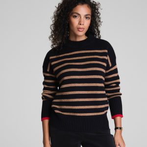 La Ligne Marin Sweater | Black/Camel