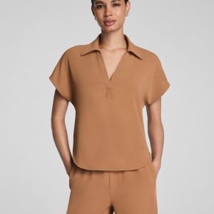 SPANX? CarryOn Collared Tee | Maplewood