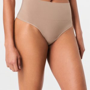 SPANXshape?  ExtraOrdinary Supima? Cotton Thong | Toasted Oatmeal
