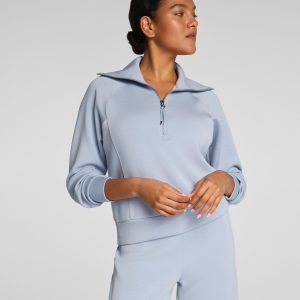 SPANX AirEssentials? Half Zip | Himalayan Cloud