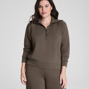 SPANX AirEssentials? Half Zip | Mineral