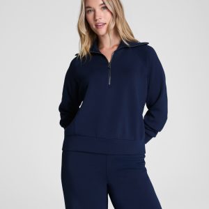 SPANX AirEssentials? Half Zip | Timeless Navy