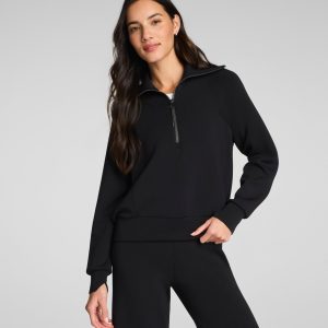 SPANX AirEssentials? Half Zip | Very Black
