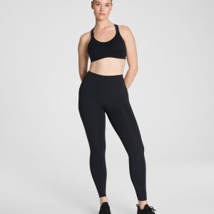 SPANXshape?  BodyLine Full-Length Leggings with Mid-Tummy Compression | Very Black