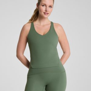 SPANX? BoostUp V-Neck Shelf Tank | Eucalyptus