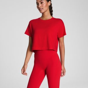 SPANX? BoostUp Cropped Tee | SPANX? Red