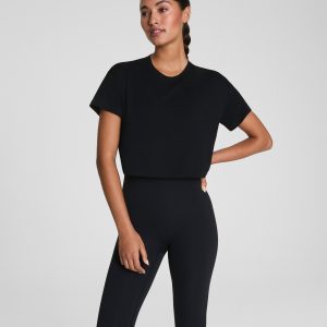 SPANX? BoostUp Cropped Tee | Very Black