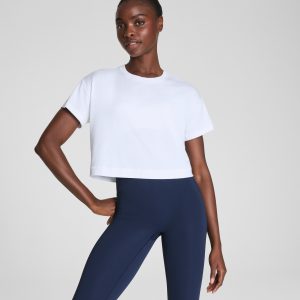SPANX? BoostUp Cropped Tee | Vivid White