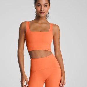 SPANX? BoostUp Cropped Square Neck Shelf Tank | Persimmon