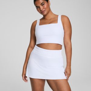 SPANX? BoostUp Cropped Square Neck Shelf Tank | Vivid White
