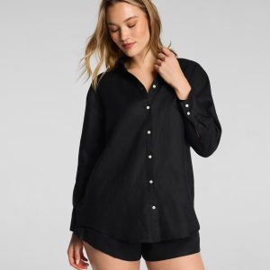 SPANX? Beach Button Down | Very Black