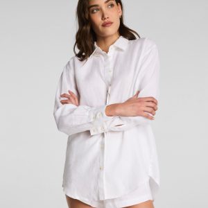 SPANX? Beach Button Down | Vivid White