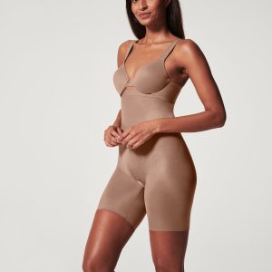 SPANXshape?  Invisible High-Waisted Mid-Thigh Short | Cafe Au Lait