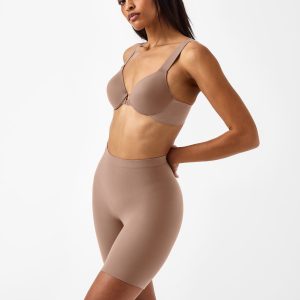 SPANXsculpt?  Seamless Power Mid-Thigh Short | Cafe Au Lait